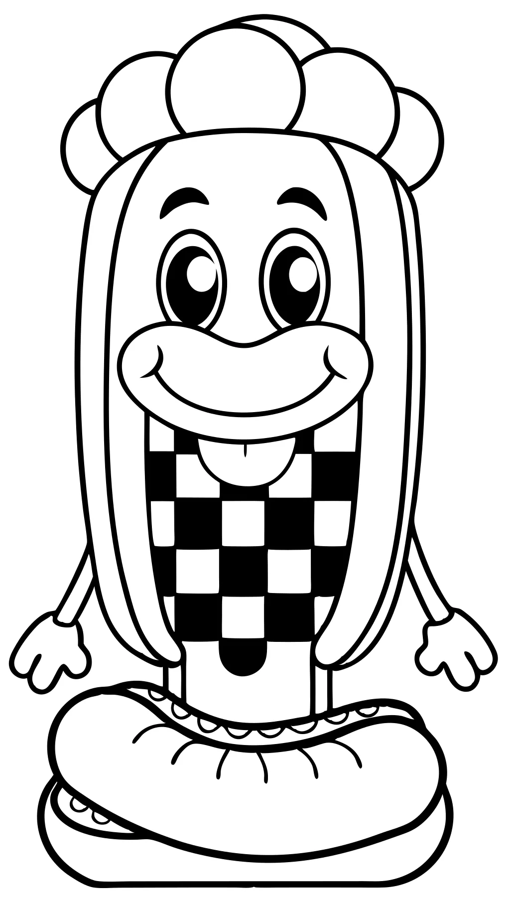 hot dog coloring pages